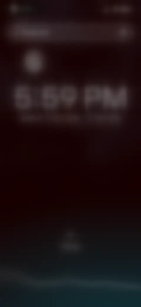 Locked screen preview