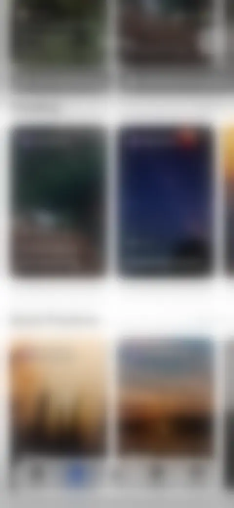 Locked screen preview