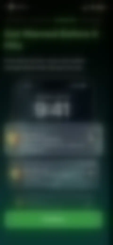 Locked screen preview