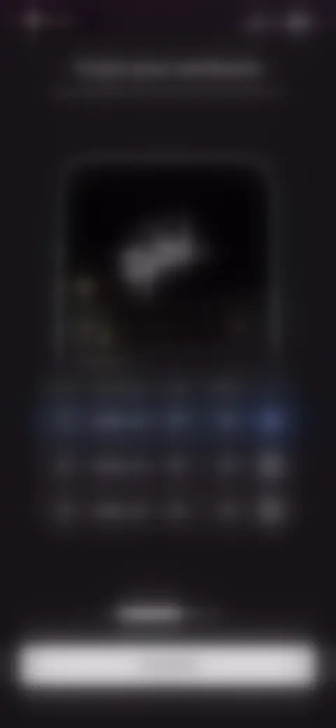 Locked screen preview