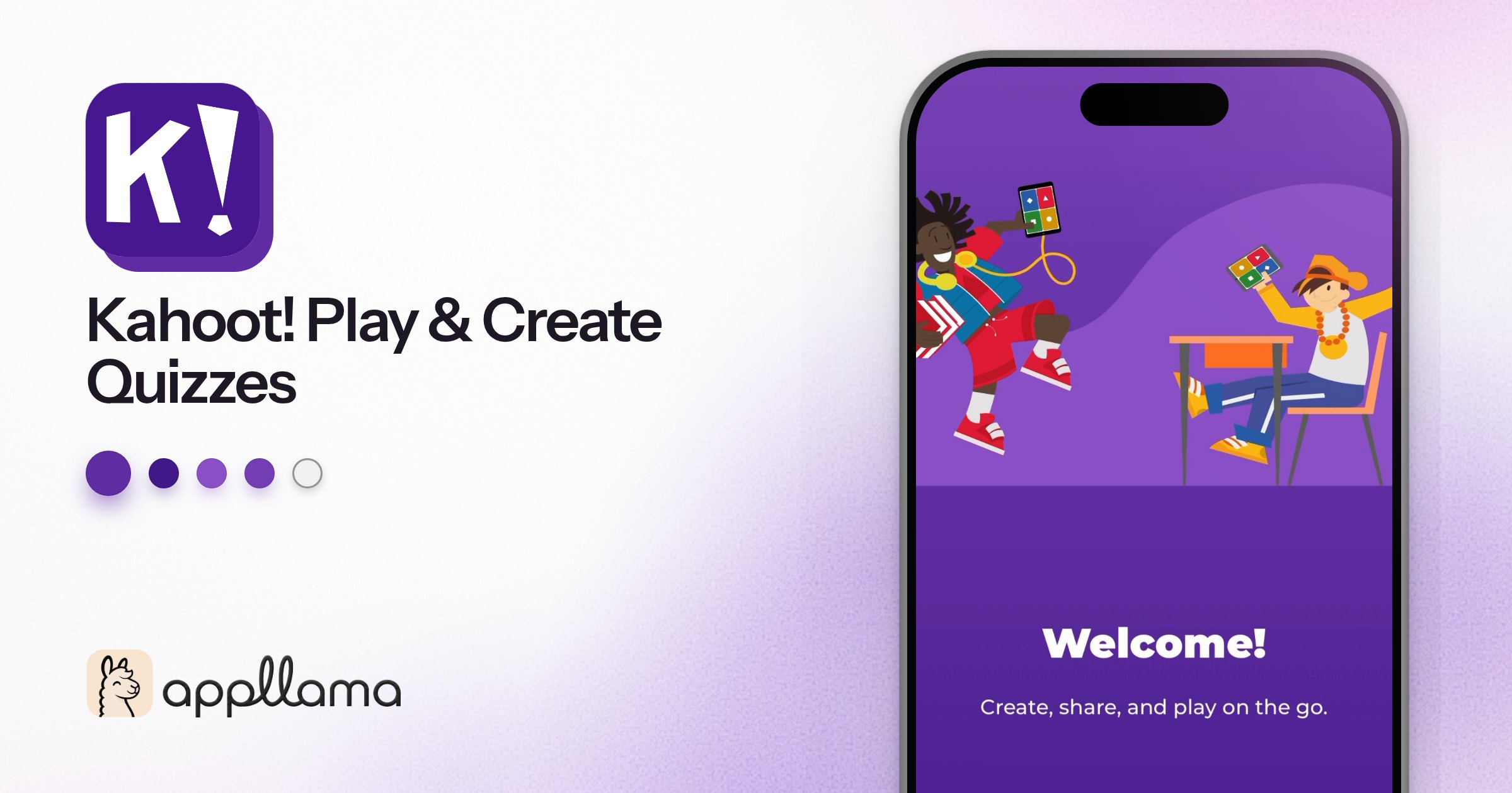 Kahoot! Play & Create Quizzes screens, onboarding and paywall | Appllama