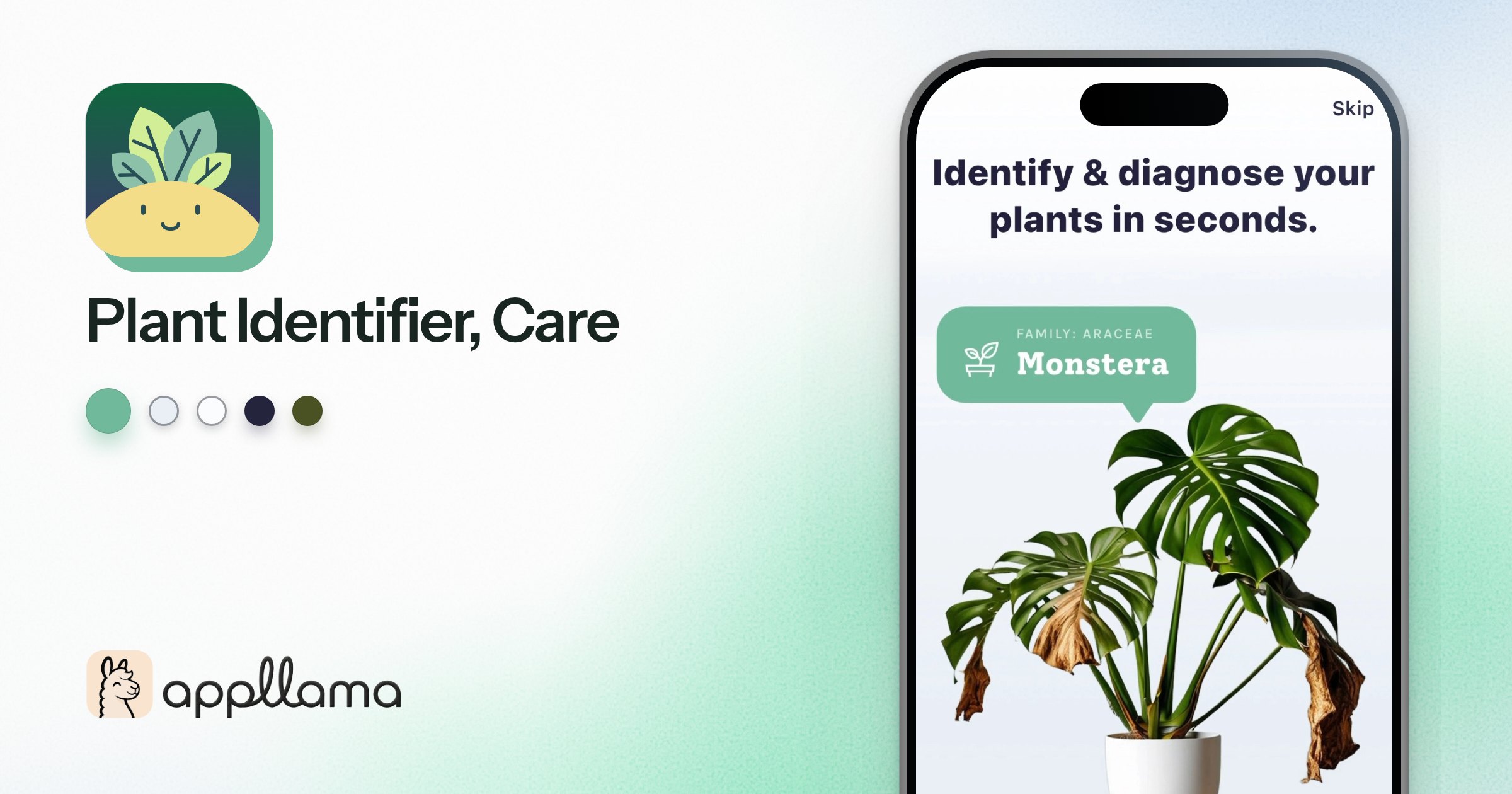 Plant Identifier, Care: Planty screens, onboarding and paywall | Appllama