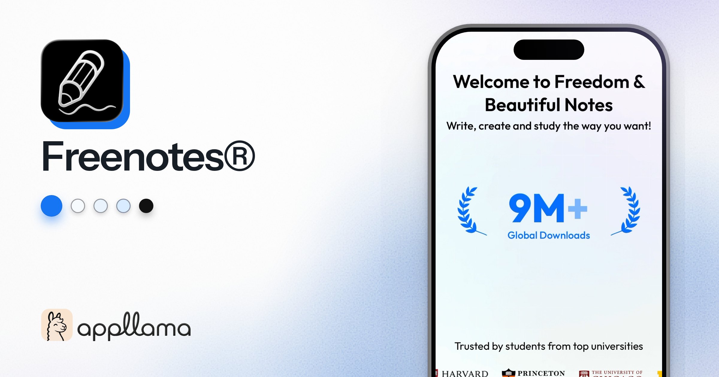 Poem Notes App Freenotes®: AI Notes Taking screens, onboarding and paywall | Appllama